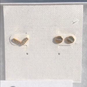 Gorjana Pave mini stud set, brand new!